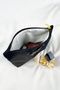 Black Premium Makeup Bag - Set of 2, with Shawl Accessory, Italian Fabric - 4
