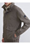 Brown Standard Fit Hooded Men's Raincoat - 3