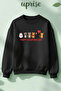 Valentines Day Printed Cotton 3 Thread Threaded Crew Neck Oversize Sweatshirt