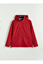 Red Standard Mold Hooded Men's Raincoat - 7