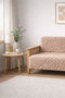 غطاء أريكة فردي من Elara Wellsoft بنمط إسكندنافي، غطاء أريكة ناعم ودافئ - 3