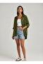 Oversized Linen Textured 100% Cotton Single-Pocket Loose Shirt