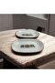 Modern Porcelain 25 cm Serving Presentation Plates Set of 2 Presentation Plates for Breakfast and Presentation - 4
