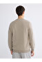 Mg Trenden Beige Crew Neck Men's Sweatshirt - 4