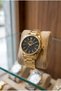 Black Dial Women's Wristwatch |   30mm, Gold Steel Case and Band, 5 Atm - 5