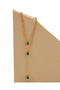 Double Layered Emerald stone Neckalce - 5