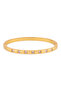 Zircon Clasp Bangle Bracelet