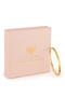 Zircon Clasp Bangle Bracelet - 4