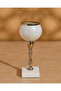 White And Gold Perla Hurrican Candle Holder - 2