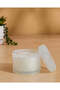 White Lotus Texture Glass Jar Candle