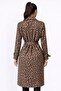 Women’s Long Trench Coat with Belt - 2