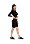 Women's Black High Waist Short (Capri) Viscose Blend Leggings - 6