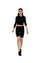 Women's Black High Waist Short (Capri) Viscose Blend Leggings - 7