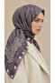 وشاح قطني بنمط عرقي 120*120 سم - 3