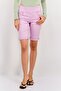 Women Petite Fit Plain Chino Shorts, Lavender