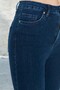 Zaryel Navy Blue Stretchy Women's Skinny Leg Jeans - 2