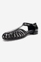 Onos Black Knitted Detailed Women's Sandals - 4
