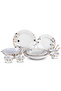 18pcs Melamine Dinner Set BB2357 - Shatterproof Floral Plates & Bowls Set