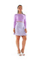 Women High Waist Checkered Pleated Mini Skirt in Purple - 5
