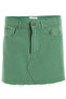 Women Green Denim Mini Skirt+E39 - 3