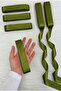 Grass Green Satin Ribbon 3 cm 10 Mt, Bohça Dowry Wedding Henna Circumcision Birthday Party Gift Decoration - 2