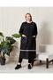 Modern Cut Hooded Raincoat Black