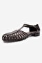 Onos Brown Knitted Detailed Women's Sandals - 4