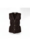 Women's soft angora button detailed vest - 3