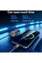Y 73 30W Fast Car Charger with Dual USB-A + USB-C Port and Type C to iP Cable - 4