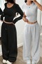 Summer Women's Sportswear High-Quality Loose-Fit Stretchable Comfortable Fabric Sweatpants