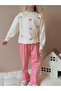 Girl Child 3-10 Years Old 2 Thread Lycra Bottom and Top Tracksuit Set - 2