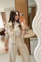 Holden Beige Jacket with Printed Edges