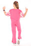 Girl's 2-Piece Set: Printed Short-Sleeved Sweatshirt & Elastic Waist Slit-Slit Wide-Leg Sweatpants - 2