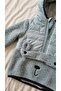 Children's Blue Hooded Plush Teddy Bear Figured Zippered Winter Sweatshirt Coat - 2
