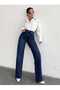 2021 Wide Leg Lycra Denim Pants - 2