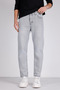 Men's Non-Lycra Boyfriend Jeans Gray Ice Snow Wash - 2
