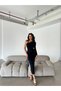 Women's One-Shoulder Midi Dress with Gathered Detail on the Side