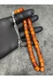 Old Collectible Colored High-End Crimped Amber Prayer Beads