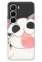 Infinix Hot 60 Pro+ Plus Case Colorful Silicone Printed Tpu Fat Cat