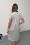 Women's Collar Scarf Detailed Double Pocket Dress Gray - 26Y 26724 - 6