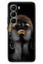 Case for Infinix Hot 60 Pro+ Plus Case Colorful Silicone Printed Tpu African Girl
