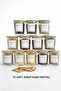 |   More |   12-Piece Bamboo Vacuum Lid Glass Storage Container Spice Rack Set with Labels and Spoon Gift 350 ml