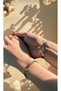 Special Gold and Silver Color 2-Piece Ayetel Kürsi Bracelet for Valentine's Day Adjustable Couple Bracelet