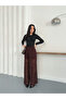 Women's Lace Detail Long Pants - 5