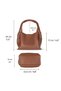 Genuine Leather Women's Shoulder Bag with Modern and Functional Design – Cortina - Tan Color - 4
