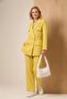 Women's Linen Suit Yellow 31168 - 3