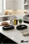 Luxury Composite Granite Oil Dish and Presentation Plate 30X16 cm Presentation Plate with Chrome Ball Legs (Large Size) - 3
