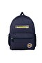 Dark Blue School Bag with Logo, Pen Holder and Gift - 2