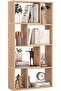 4-Tier Geometric Bookshelf