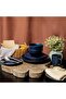HOMD 16-Pieces Stoneware Dinnerware Set, Kitchen Dinnerware Ceramic Crockery Set, Dinner Service Set - 7